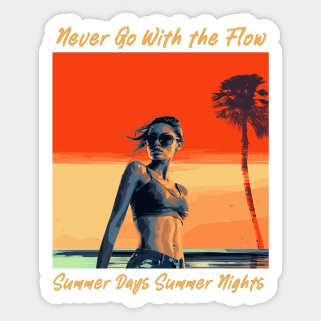 endless summer, summer days summer nights, fashion design v3 Sticker by H2Ovib3s